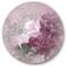 Designart - Vintage Purple and Pink Flowers II - Traditional Metal Circle Wall Art